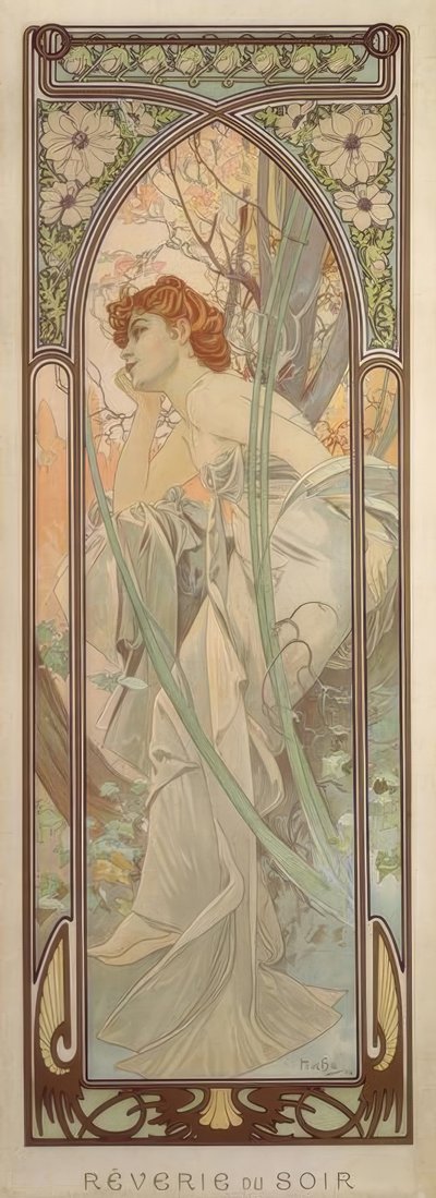 Kveldsdrøm av Alphonse Mucha