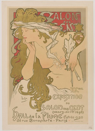[Salon des Cent. Mars-april 1896] av Alphonse Mucha