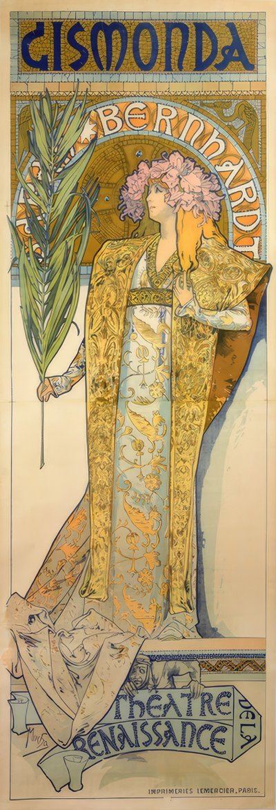 Sarah Bernhardt av Alphonse Mucha