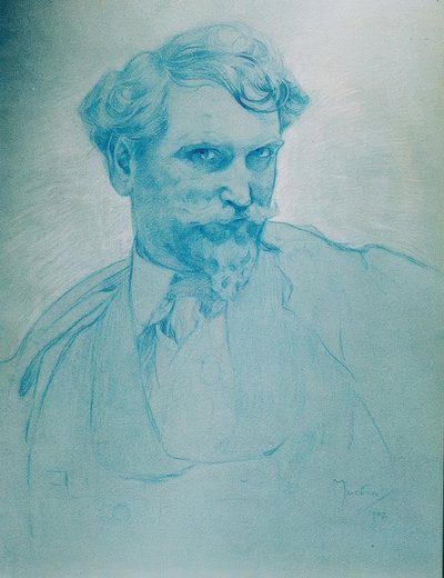 Selvportrett av Alphonse Mucha