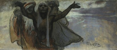 Studie for det slaviske epos av Alphonse Mucha