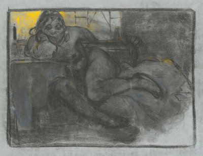 Absintdrikkeren, 1900-1905 av Alphonse Mucha