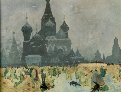 The Emancipation of the Russian Serfs Study for The Slav Epic, 1914 av Alphonse Mucha