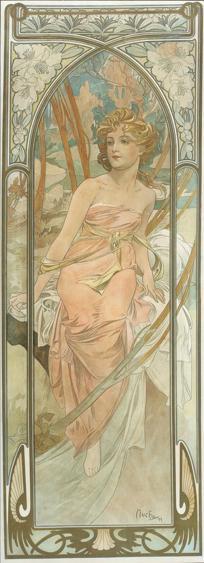 Dagens tider: Morning Awakening av Alphonse Mucha