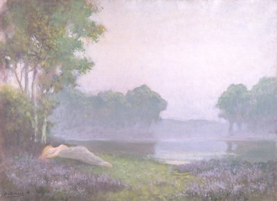 Sov i lyngen, morgen, 1935 av Alphonse Osbert
