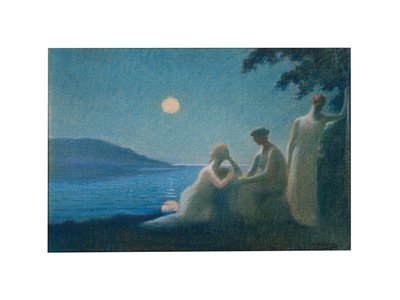Under en månestråle, ca. 1895 av Alphonse Osbert