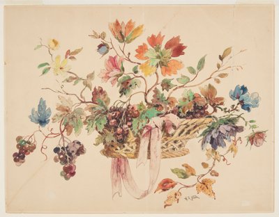 Design for broderi eller billedvev av Alphonse de Neuville