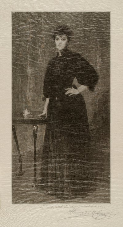 En dame i svart av Alsace Henry Wolf