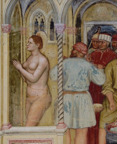 Santa Lucias martyrium (freske) av Altichiero da Zevio