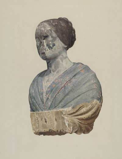 Galionsfigur fra Schooner "Polly" av Alton K. Skillin