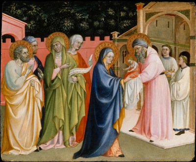 Presentasjonen i tempelet, sannsynligvis ca. 1430. av Alvaro Pirez