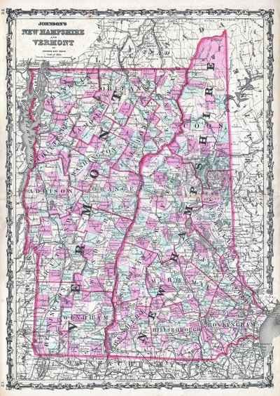 Johnsons New Hampshire og Vermont av Alvin Jewett Johnson