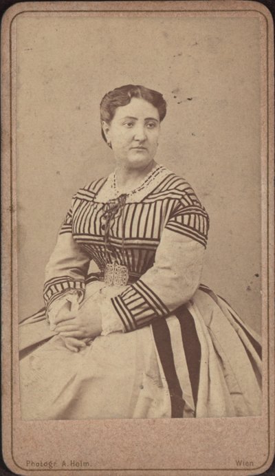 Portrett av operasangerinnen Carlotta Patti 1835-1889. av Amand Helm