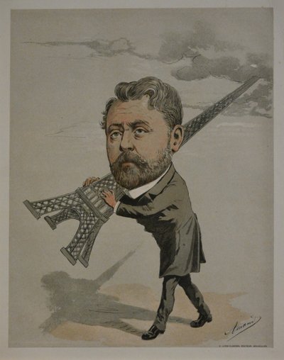 Gustave Eiffel Fra: The Men of the Century. av Amand Vaché