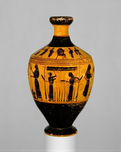 Lekythos, ca. 550–530 f.Kr. (terrakotta) av Amasis Painter