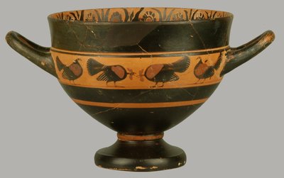 Lofts rødfigur skyphos, ca. 540 f.Kr. (leire) av Amasis Painter circle of Amasis Painter circle of