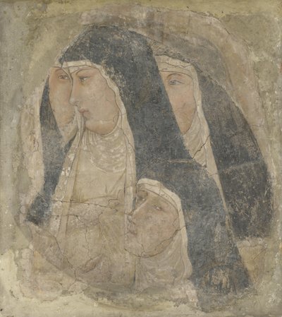 En gruppe på fire fattigklarer, ca 1340 av Ambrogio Lorenzetti