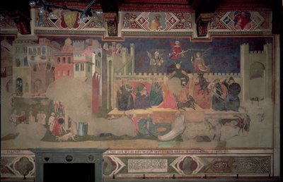 Allegory of Bad Government, 1388-40 (se også 136325) av Ambrogio Lorenzetti