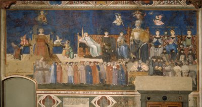 Allegory of Good Government Syklus av fresker Allegory of the Good and Bad Government, 1338-1339 av Ambrogio Lorenzetti