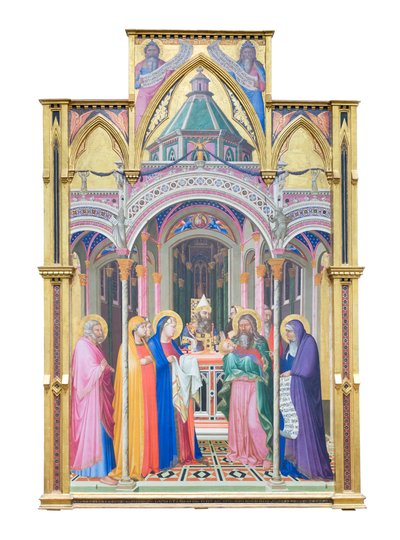 Presentasjon av Jesus i templet av Ambrogio Lorenzetti