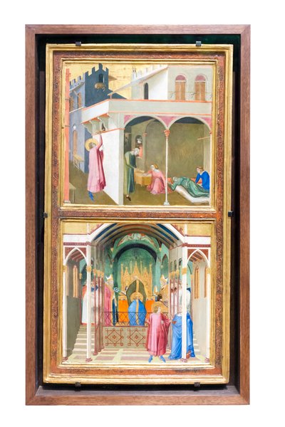 Historier om livet til Saint Nicholas av Ambrogio Lorenzetti