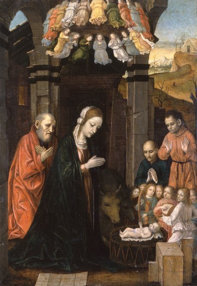 Tilbedelse av hyrdene av Ambrogio da Fossano (c.1460 1523)