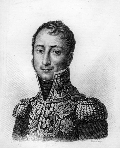 Auguste Jean Gabriel CAULAINCOURT (1777-1812) - i "Portretter av franske generaler etter franskmennenes seire og erobringer"". Gravert av Ambroise Tardieu i 1818. Stella Collection. av Ambroise Tardieu