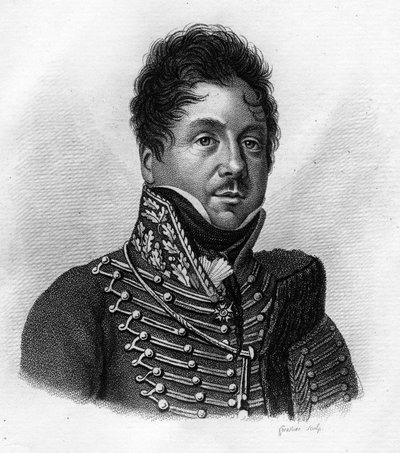 François FOURNIER SARLOVEZE (Sarlovese) 1774-1827- i "Portretter av franske generaler etter franskmennenes seire og erobringer"". Gravert av Ambroise Tardieu i 1818. Stella Collection. av Ambroise Tardieu
