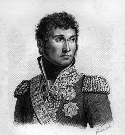 Jean Lannes (1769-1809), hertug av Montebello, fransk marskalk i "Portretter av franske generaler etter franske seire og erobringer"". Gravert av Ambroise Tardieu i 1818. Stella Collection. av Ambroise Tardieu