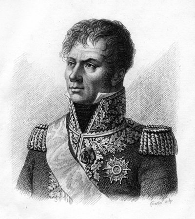 Le Maréchal Laurent, Marquis de Gouvion - Saint - Cyr (1764-1830) - in” Portraits of the French generals following the victories and conquests of the French””. Engraved by Ambroise Tardieu in 1818. Stella Collection. av Ambroise Tardieu