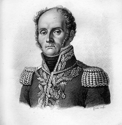 General Charles - Théodore Beauvais de Préau (1772-1830) i "Portretter av franske generaler"". Gravert av Ambroise Tardieu i 1818. Stella Collection av Ambroise Tardieu