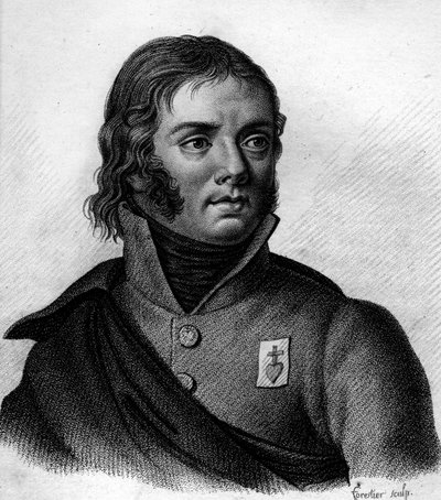 Portrait of Charles Melchior Arthus, Marquis de Bonchamps (1760-1793) General sold - in “Portraits des generaux francais qui suite aux victoires et conquetes des Francais””. Grave by Ambroise Tardieu in 1818. Stella Collection. av Ambroise Tardieu
