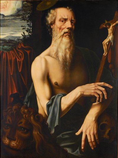 Saint Jerome, første halvdel av 1500-tallet.. av Ambrosius Benson