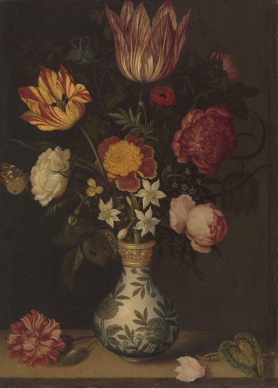 Stilleben med blomster i en Wan-li vase av Ambrosius Bosschaert