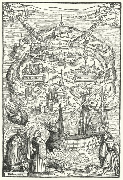 Øya Utopia av Ambrosius Holbein