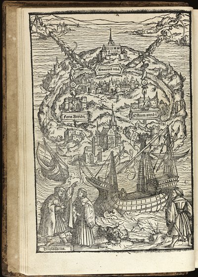 Utopia av Thomas More, 1518 av Ambrosius Holbein