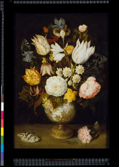 En vase med blomster, ca. 1609 (olje på kobber) av Ambrosius the Elder Bosschaert