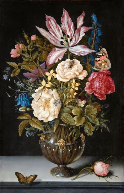 Stilleben med blomster av Ambrosius the Elder Bosschaert