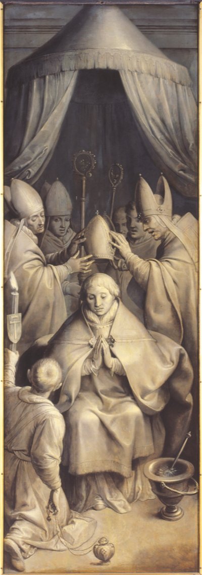 Velsignelsen fra Saint Eligius (olje på panel) av Ambrosius the Elder Francken or Franck