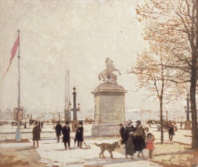 Høst på Champs Elysees av Amédée Julien Marcel Clément
