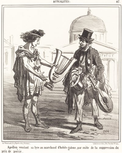Apollo selger lyren sin av Amédée Charles Henri Cham