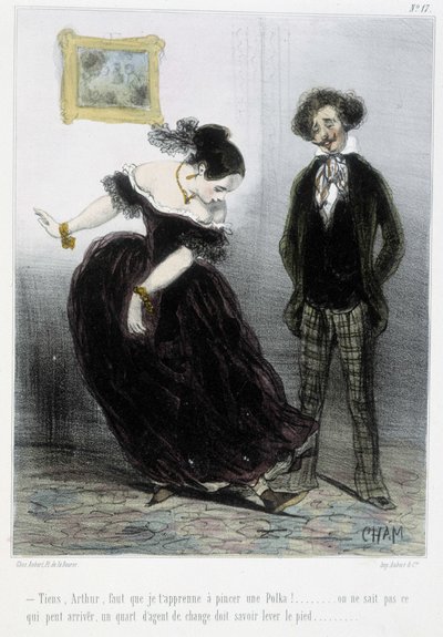 Karikatur - i "" Madeleines"" av Cham, v.1870-1880 av Amédée de Noé