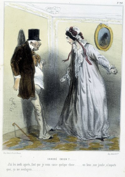Crrré chien! - i “” Madeleines ”” av Cham, v.1870-1880 av Amédée de Noé