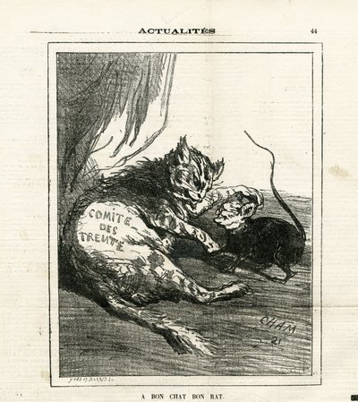 Illustrasjon av Cham (1819-1879) i Le Charivari av Amédée de Noé