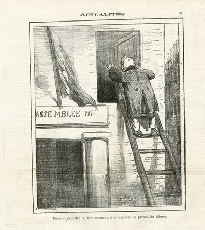 Illustrasjon av Cham (1819-1879) i Le Charivari av Amédée de Noé