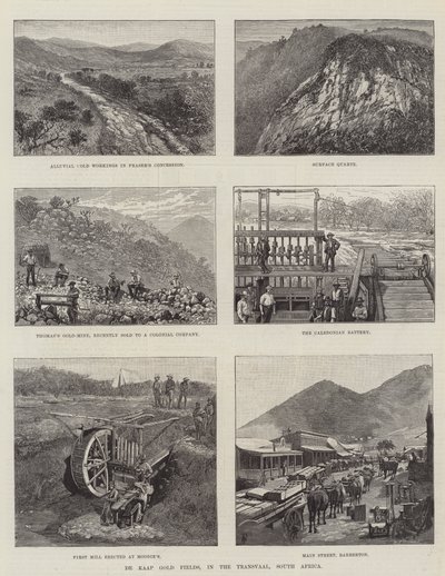 Cape Gold Fields, i Transvaal, Sør-Afrika av Amedee Forestier