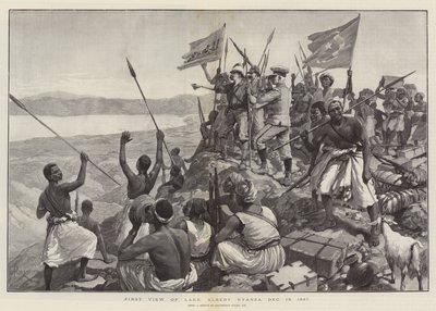 Første utsikt over innsjøen Albert Nyanza, 13. desember 1887 av Amedee Forestier