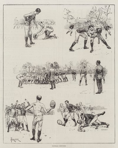Fotballskisser av Amedee Forestier