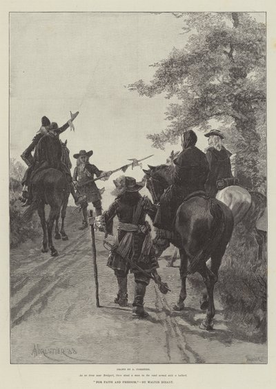 For Faith and Freedom, av Walter Besant av Amedee Forestier