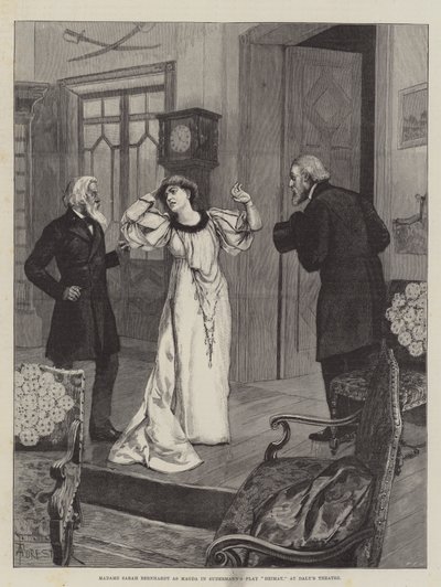 Madame Sarah Bernhardt som Magda i Sudermanns skuespill Heimat, på Daly
